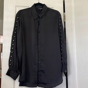 black button down